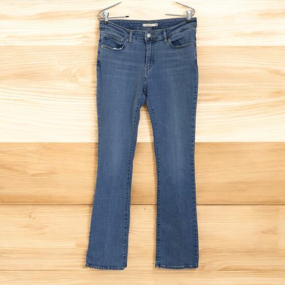 Levis 715 Jeans Slim Boot Women 31x33 Denim Stretch Western Rodeo Hipster Grunge - Picture 2 of 15